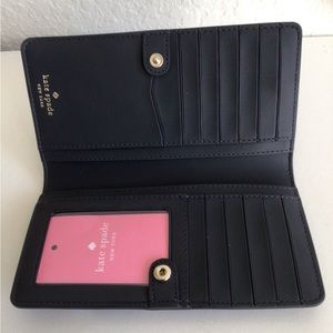 Kate Spade Staci Large Bifold Wallet Orchard Toss Leather NEW